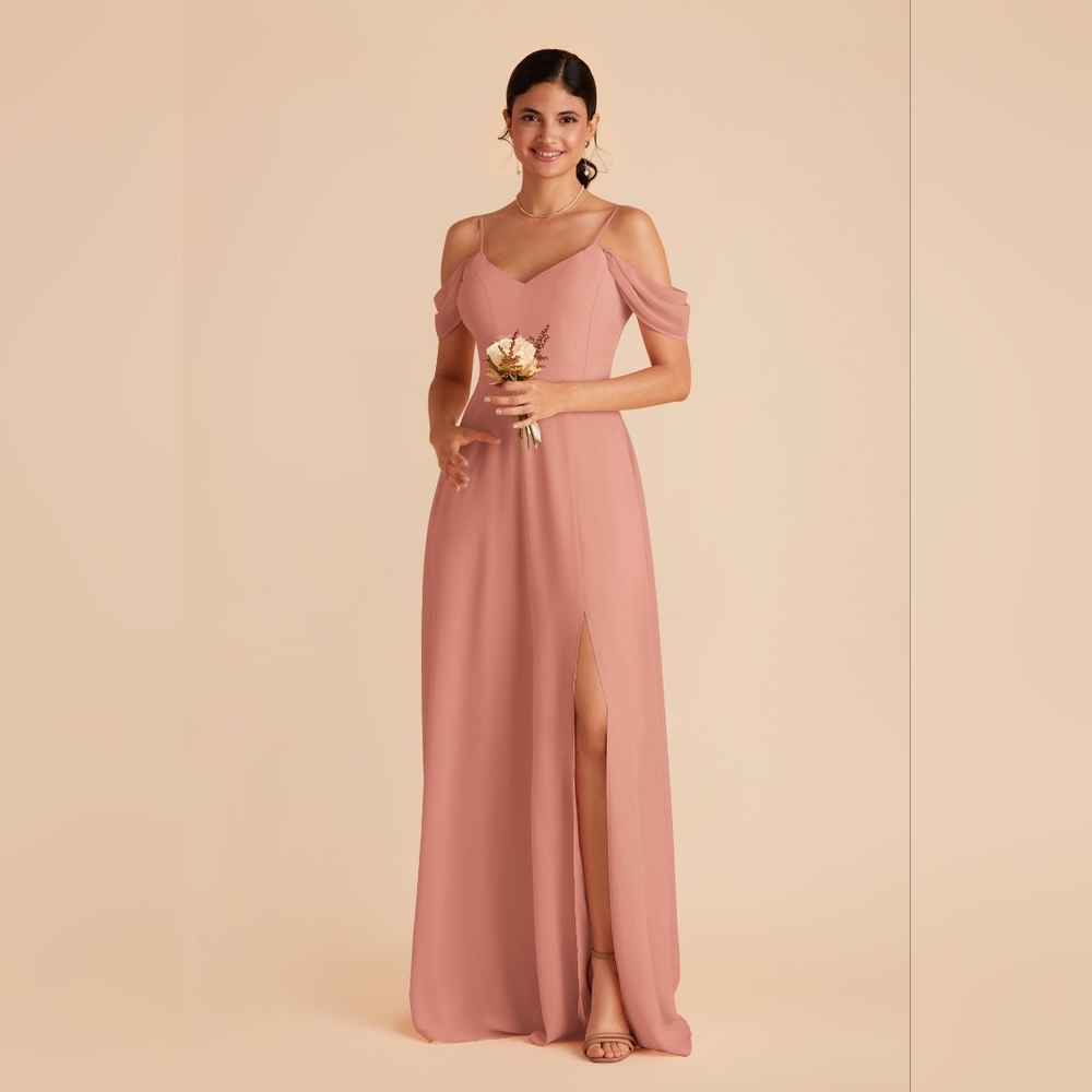 Birdy Grey Blush Cold-Shoulder Maxi Dress
